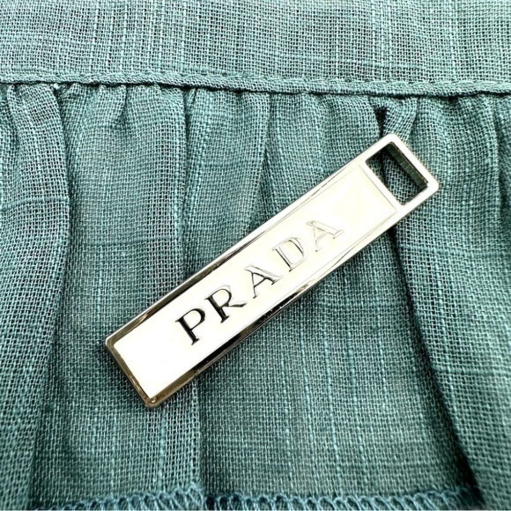 Prada charm w/bonus gift. AUTHENTIC White and silver. - Picture 2 of 10